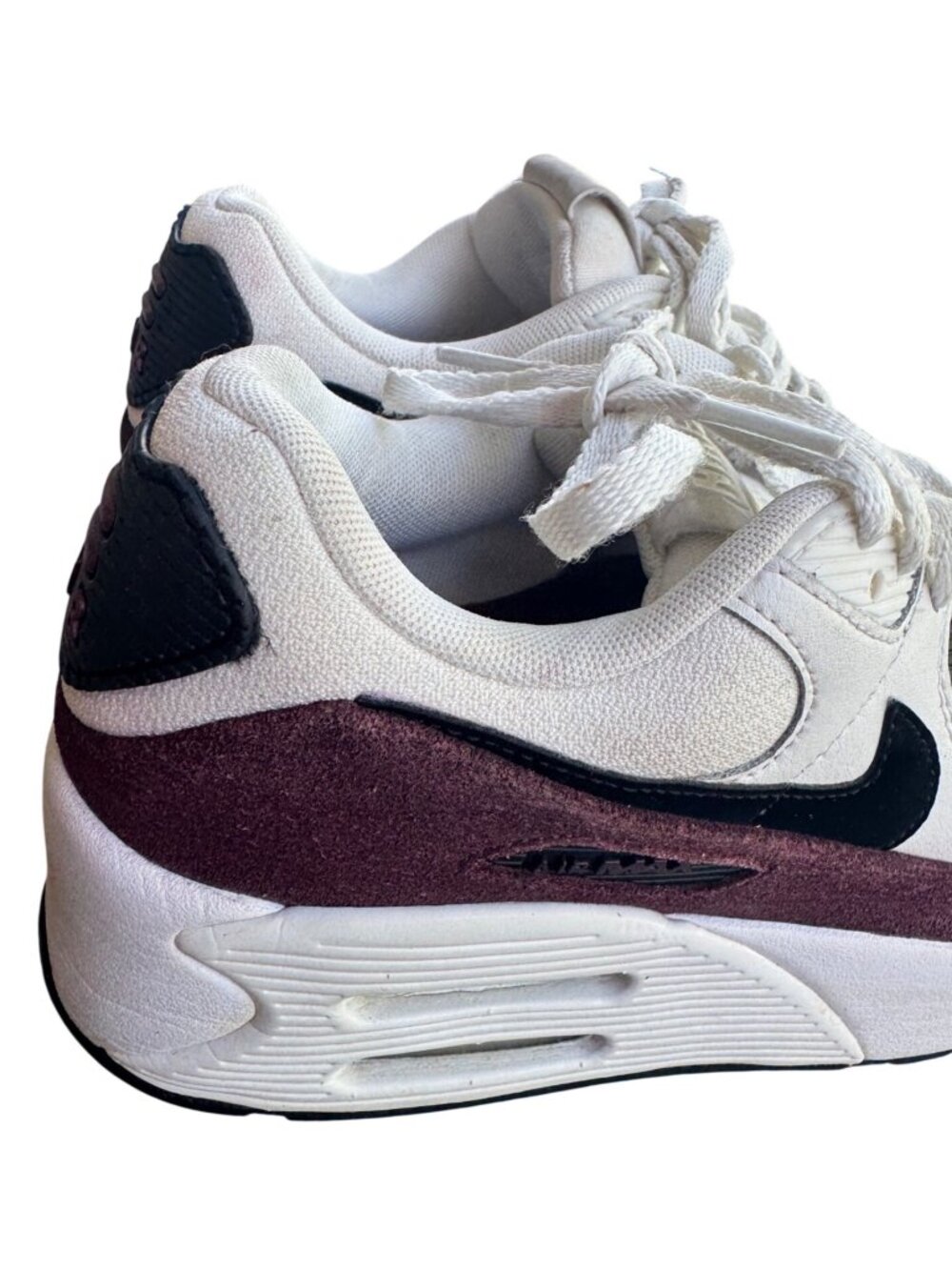 Nike Air Max 90 LV8 Sail Night Maroon FD4328-107 Women Size 7.5 Athletic Sneaker - Picture 6 of 15